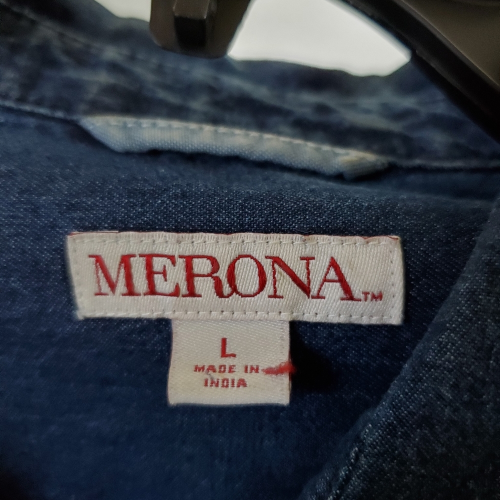 Jean button up shirt